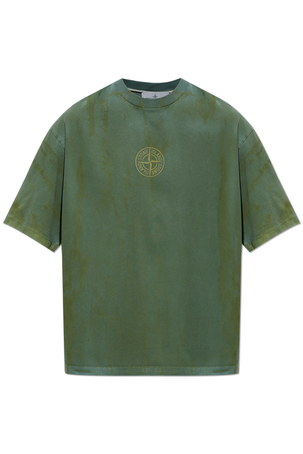 Green Logo t-shirt Stone Island - Vitkac France
